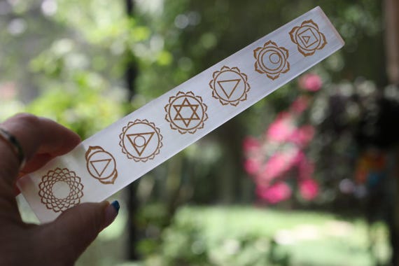 Selenite Charging Plate Polished LARGE 7 inch Cleanses Charges Other Crystals