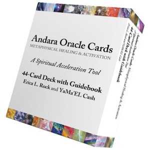 Cartas de Oráculo de Cristal Andara EDIÇÃO LIMITADA Baralho Andara de 44 cartas mais guia