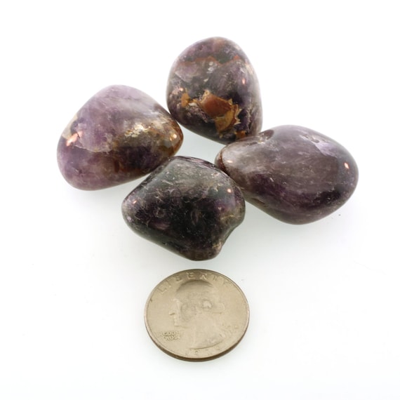 Black Amethyst Polished Palm Stone 8-22g African Crystal CHOOSE ONE #AME194