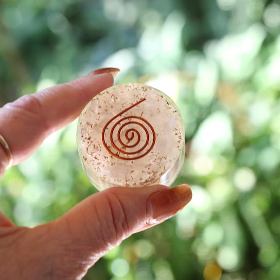 Selenite Orgone Tower Buster 1.75" Self Clearing 5g & EMF Protection