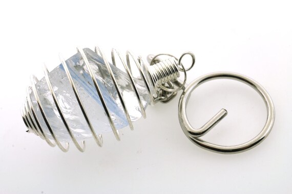 Genuine RARE Rainbow Oracle Monatomic Andara Crystal Keychain #RO2