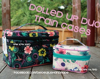 Dolled Up Duo Train Cases PDF pattern