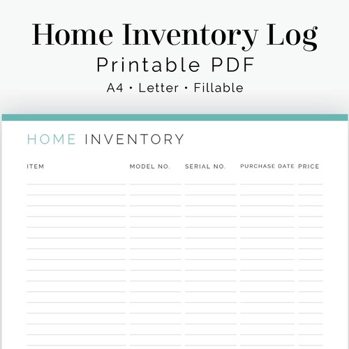 Pantry Inventory List Fillable Printable PDF Household Etsy Pantry Inventory List Fillable Printable PDF Household Etsy