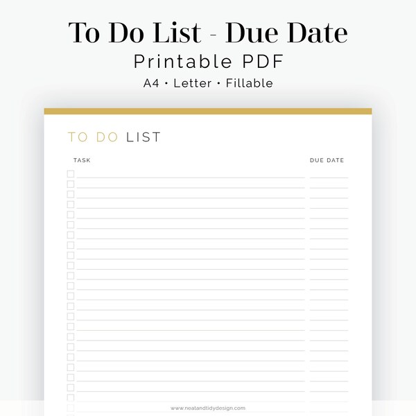 To Do List Etsy