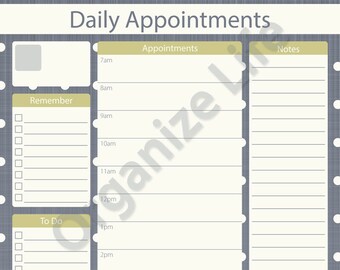 appointment planner etsy