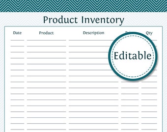inventory template etsy