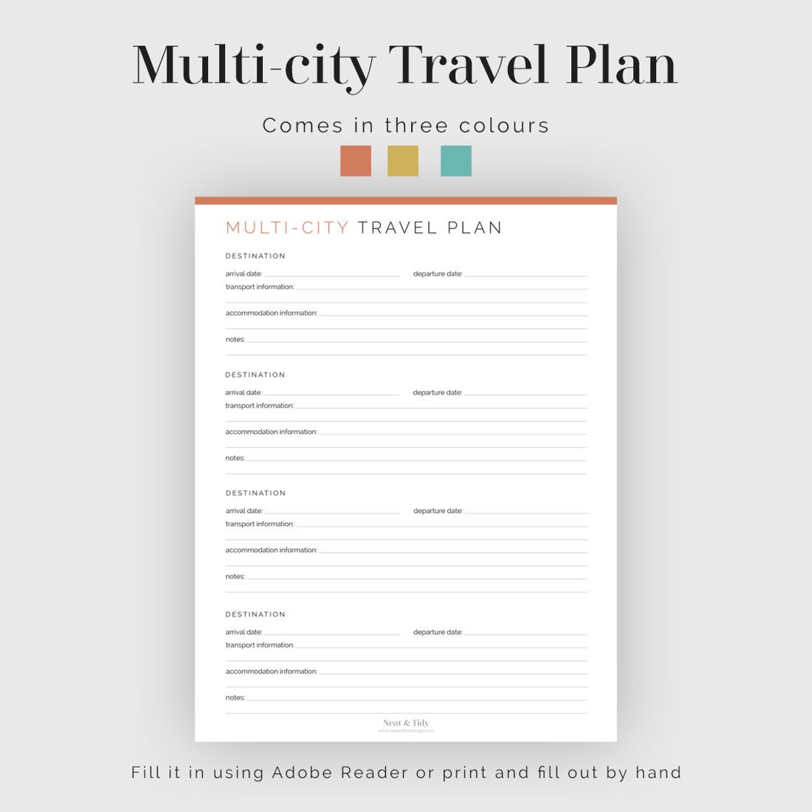 multi city driving trip planner
