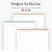 Project to Do List 2 Layouts Fillable Printable PDF Task Management ...