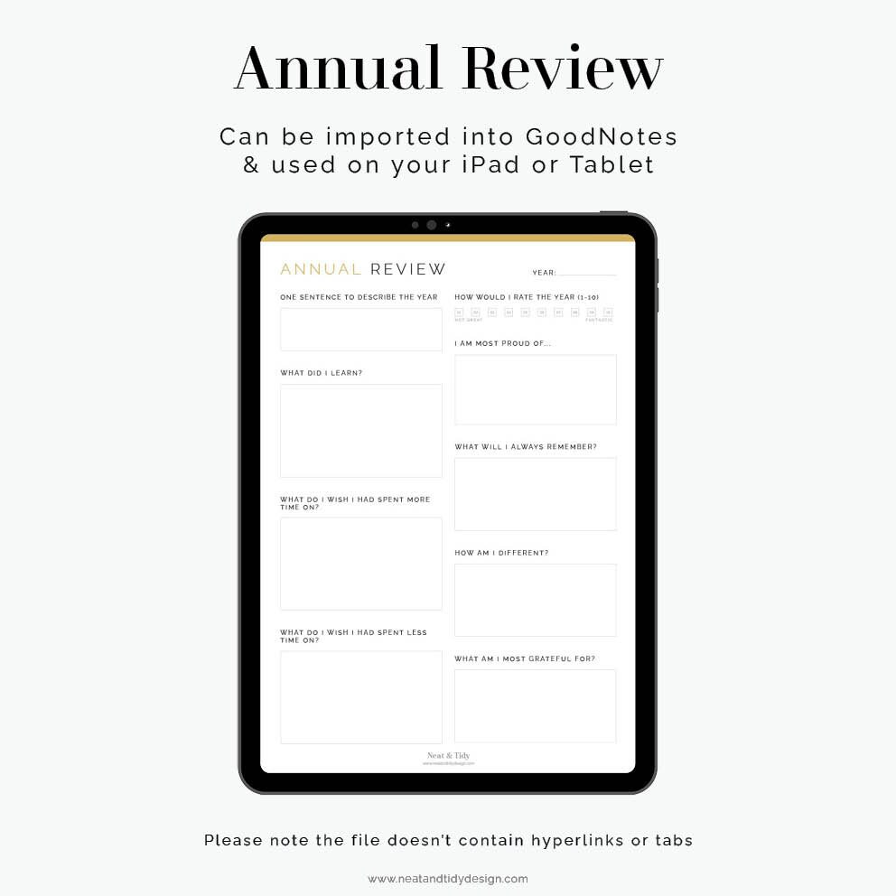 Annual Review Journal Page Fillable Printable PDF Positivity ...