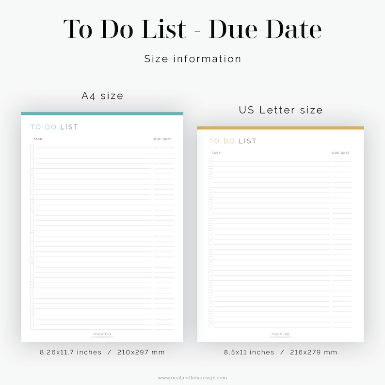 To Do List With Due Date - Fillable - Printable PDF - Task Management ...