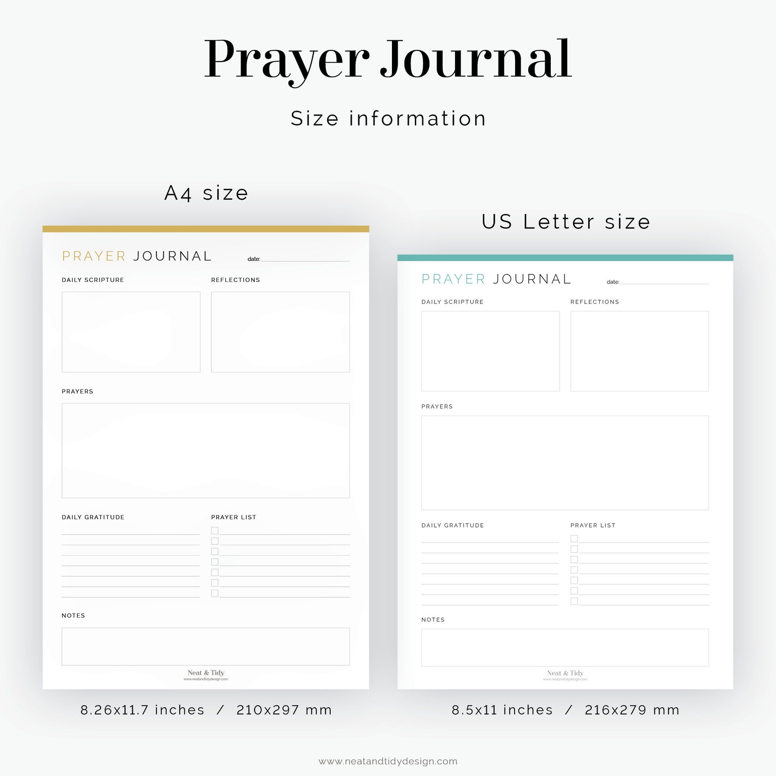 Prayer Journal - Fillable - Printable PDF - Journaling, Self-care, Devotional Journal, Bible ...