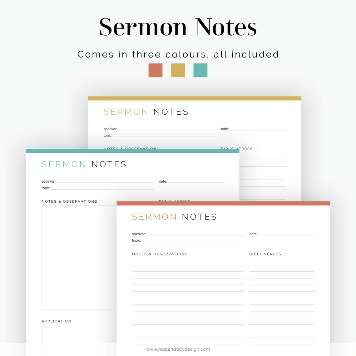Sermon Notes - Fillable - Printable PDF - Devotional Practice ...