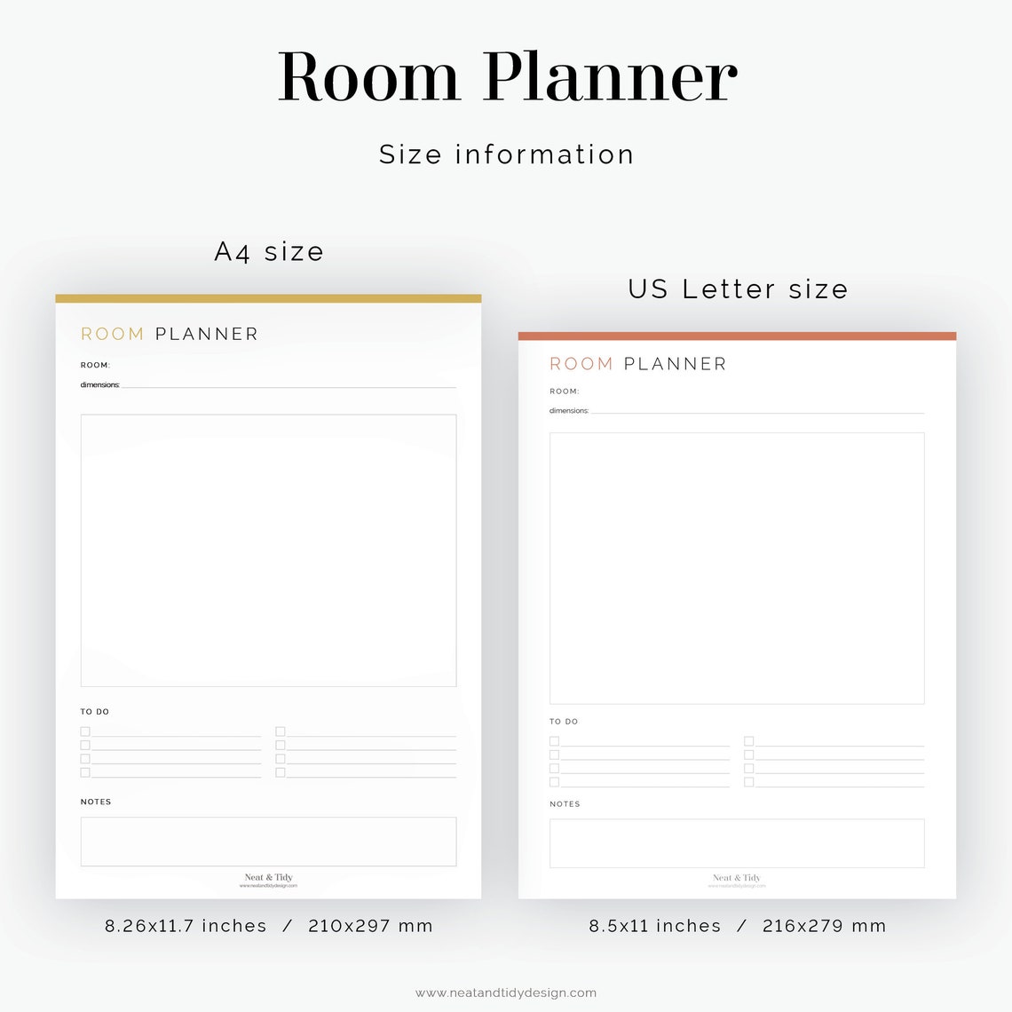 Room Planner Fillable Moving Planner Printable Organizational PDF 3 ...
