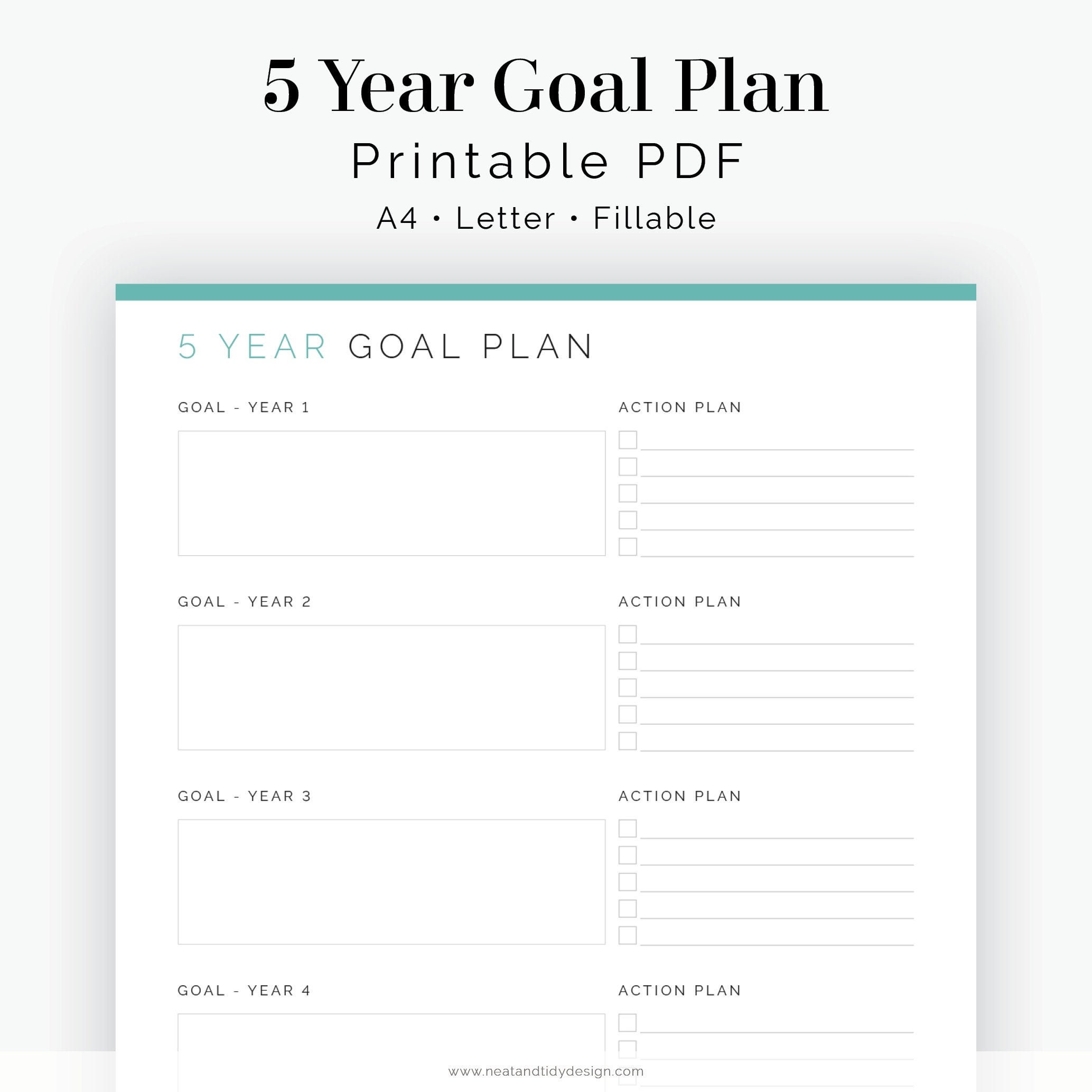five year business plan goals