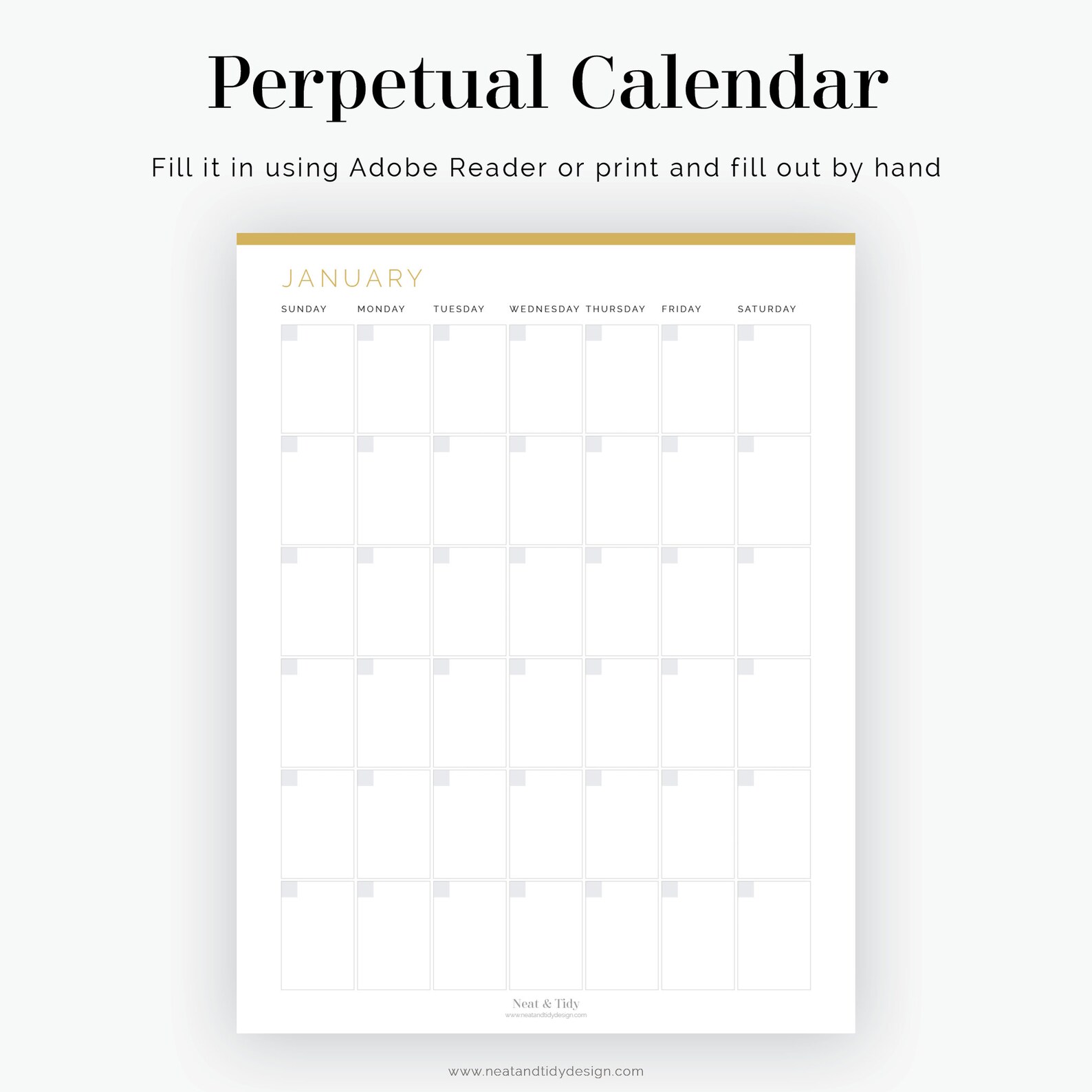12 Month Perpetual Calendar Portrait Fillable Printable PDF 12-month-perpetual-calendar-portrait-fillable-printable-pdf