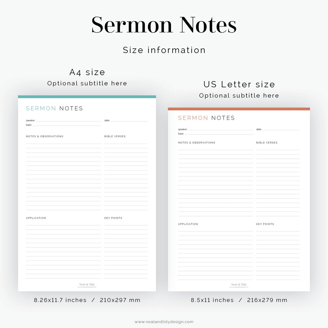 Sermon Notes Fillable Printable PDF Devotional Practice, Printable ...