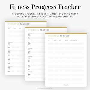 Health & Fitness Kit 10 documents Fillable Printable PDF Health and Fitness Planner, Workout/Health Tracker Instant Download image 3