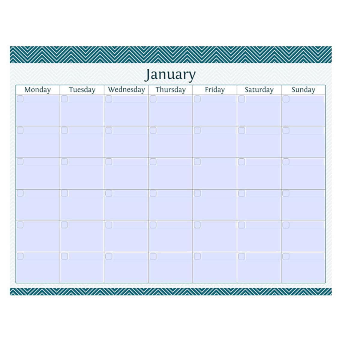 12 Month Calendar Fillable Printable PDF Printable Etsy
