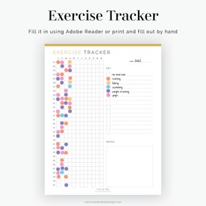 Health & Fitness Kit 10 documents Fillable Printable PDF Health and Fitness Planner, Workout/Health Tracker Instant Download image 4