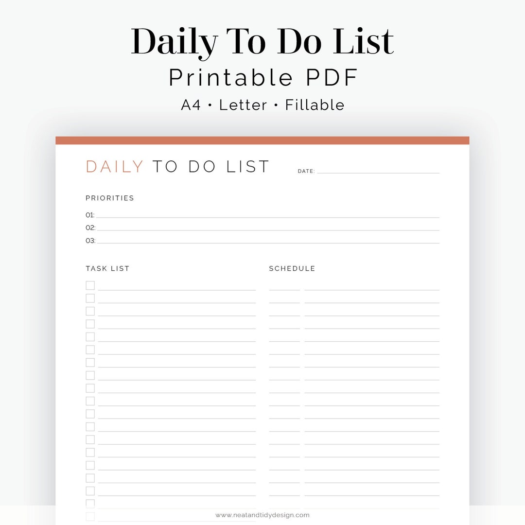 To Do List 2 Per Page Printable Free