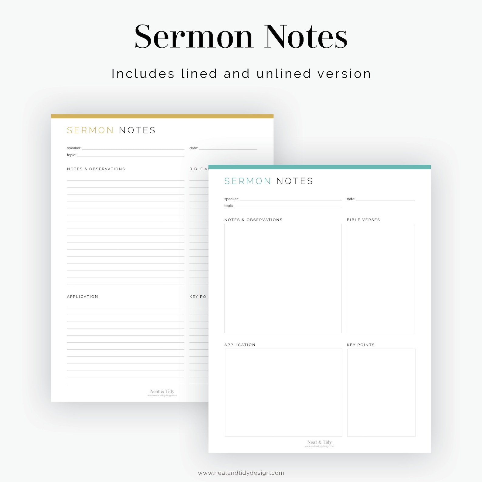Sermon Notes - Fillable - Printable PDF - Devotional Practice ...
