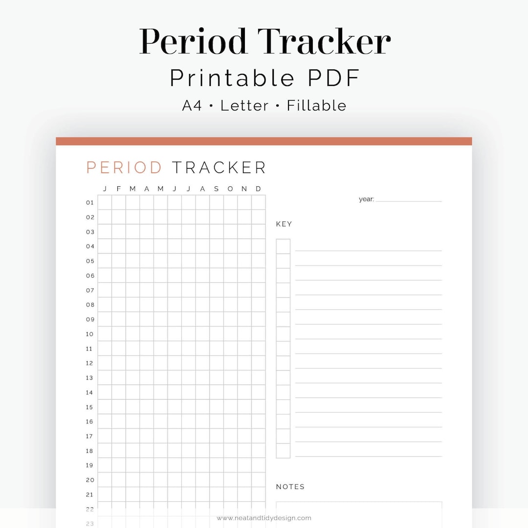 period-tracker-fillable-menstrual-log-female-health-etsy