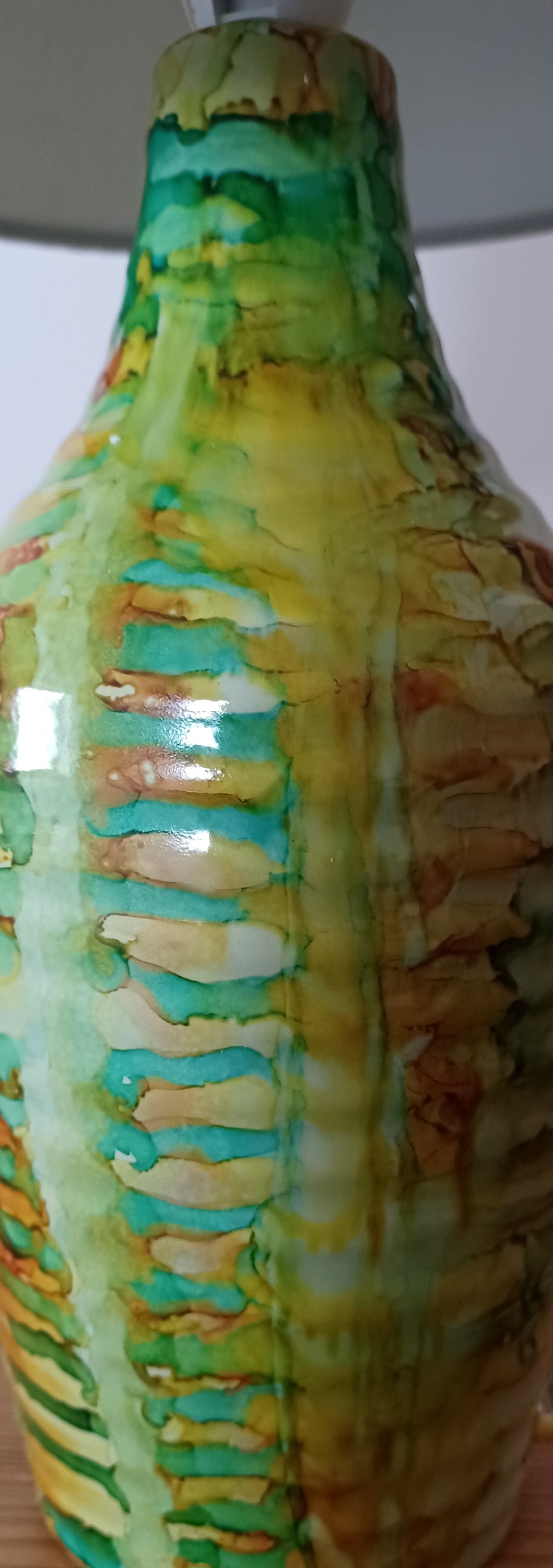 Table Lamp / Bedside Table Lamp / Sideboard Lamp / Green Table Lamp