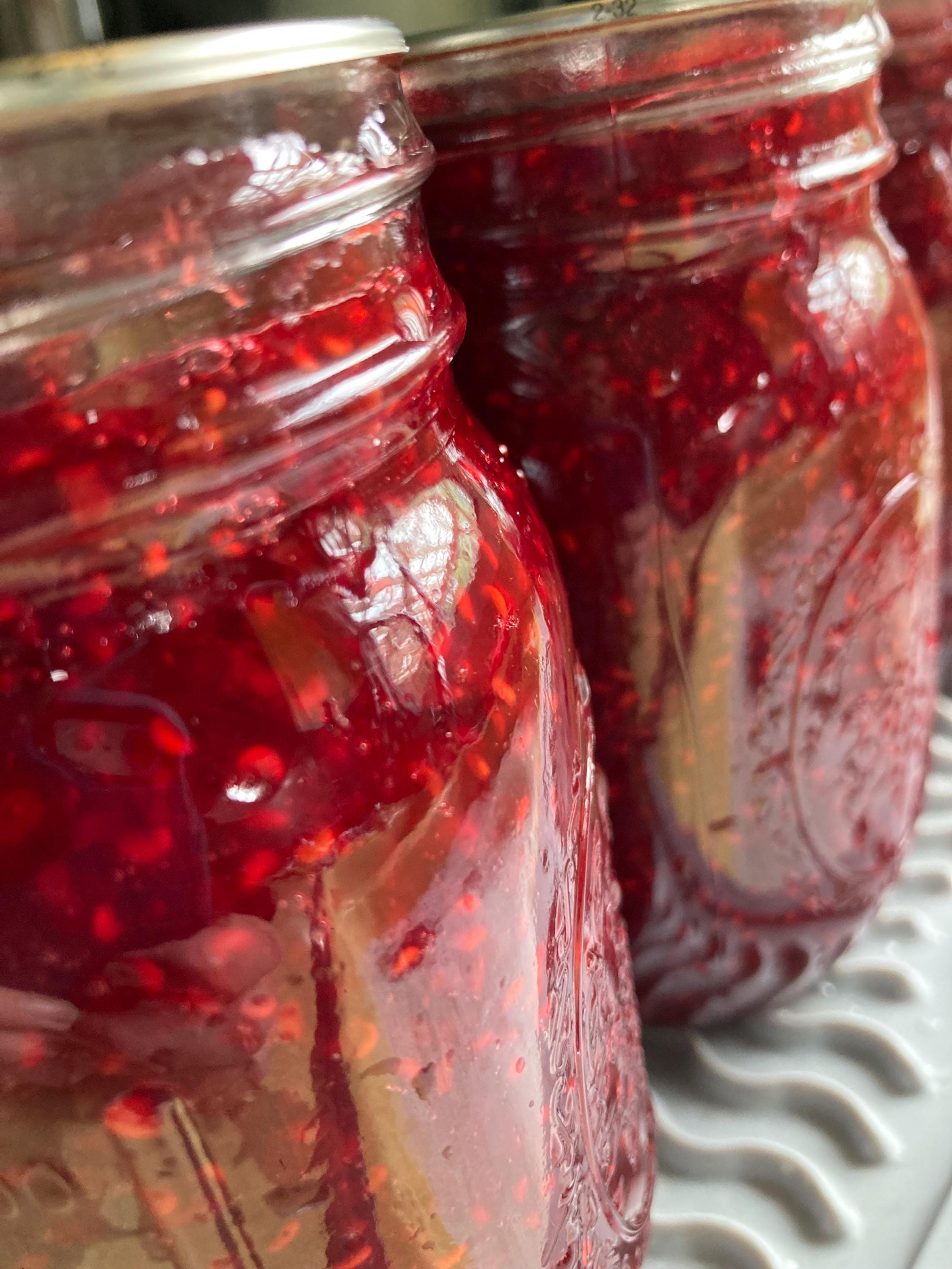 Haf Pint Raspberry Pacific Northwest Red Raspberry Jam-pint Jar-homemade- Homegrown ...