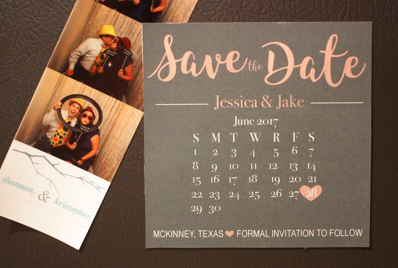 Real Photo Postcard or Custom Magnet for Wedding Planning Save the Date Template