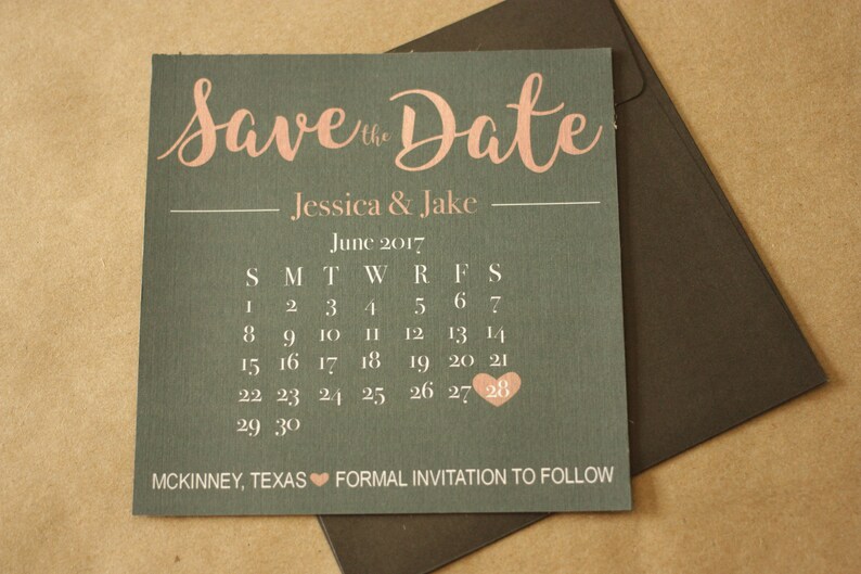 Real Photo Postcard or Custom Magnet for Wedding Planning Save the Date Template