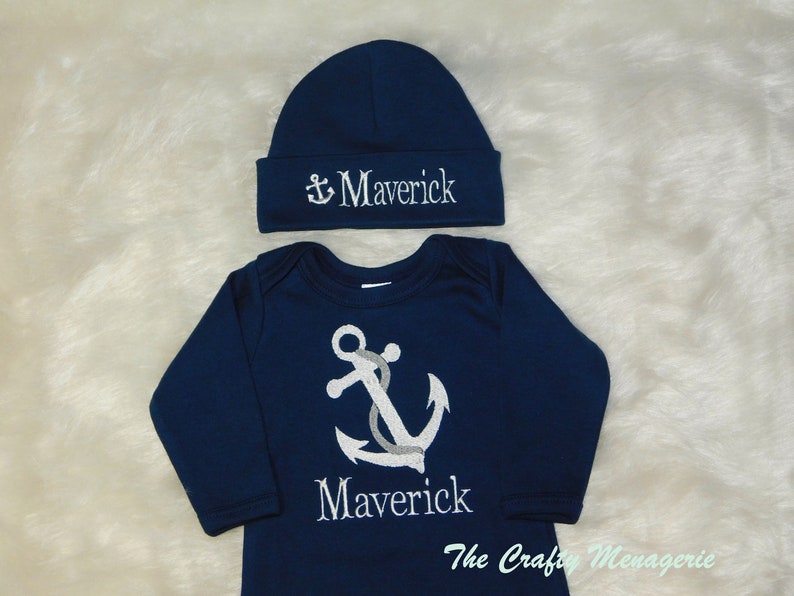 Baby Boy Coming Home Outfit Anchor Coming Home Outfit Etsy