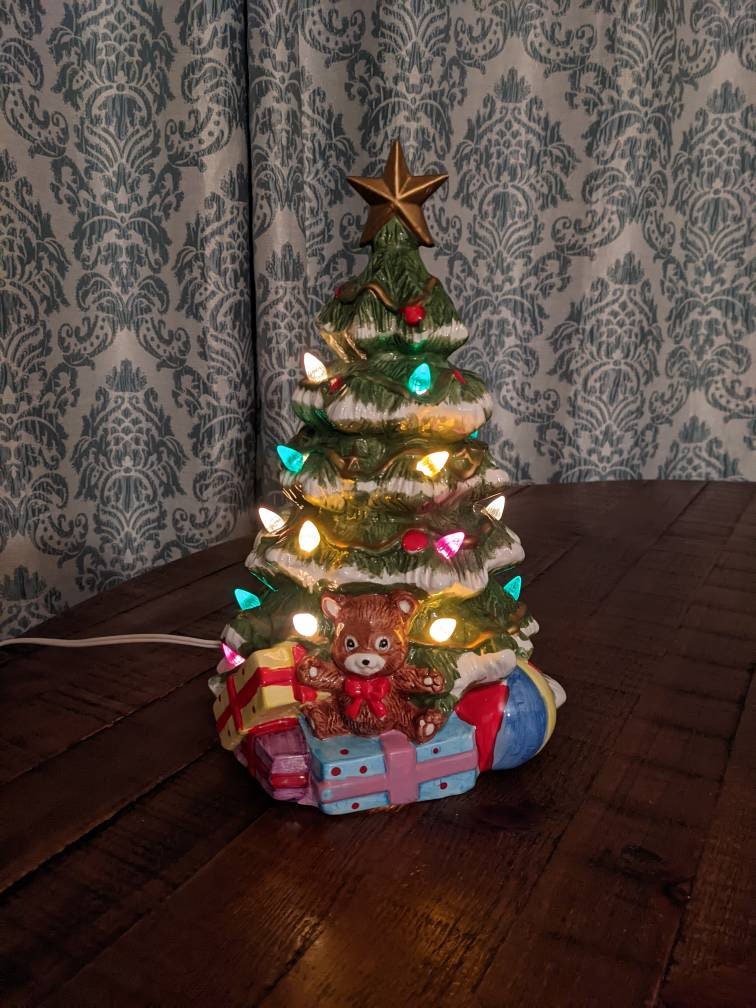 Light Up Ceramic Christmas Tree - Play Fun Party, LLC