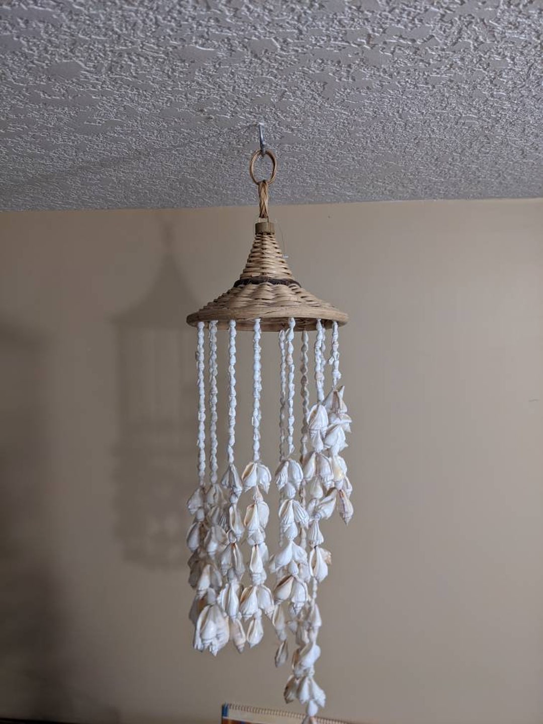 Bohemian Shell Shell Decor Boho Decor Beach Style Seashell Chandelier ...