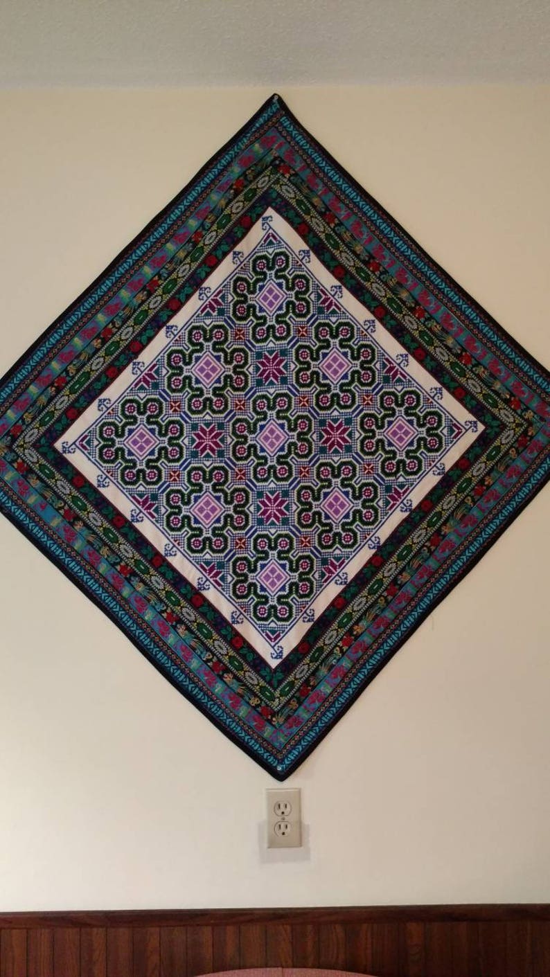 Spanish Wall Tapestry Floral Tapestry Wall Decor Handmade Wall Etsy