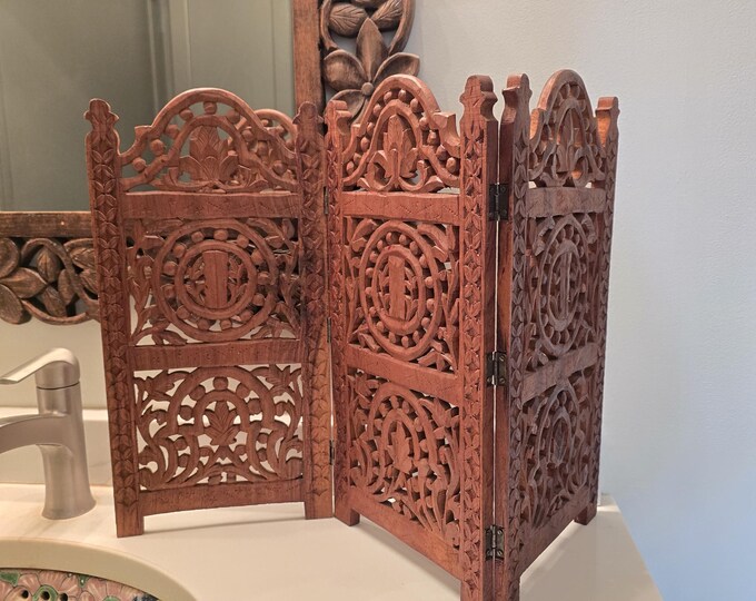 Timber Divider Mini Bohemian Mini Wooden Room Divider Camper Divider Tiny Home Divider Boho ...