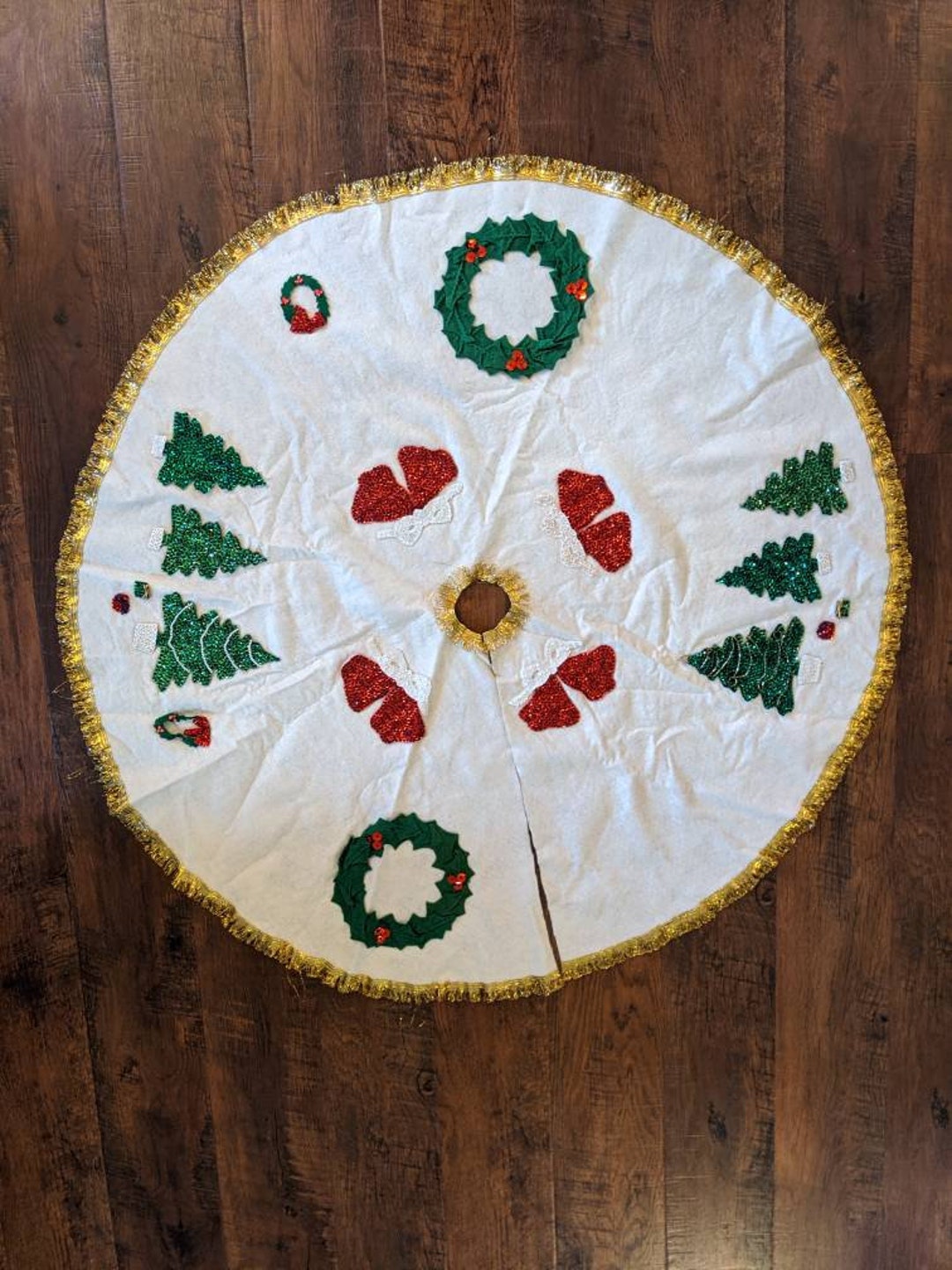 Sequin Tree Skirt 