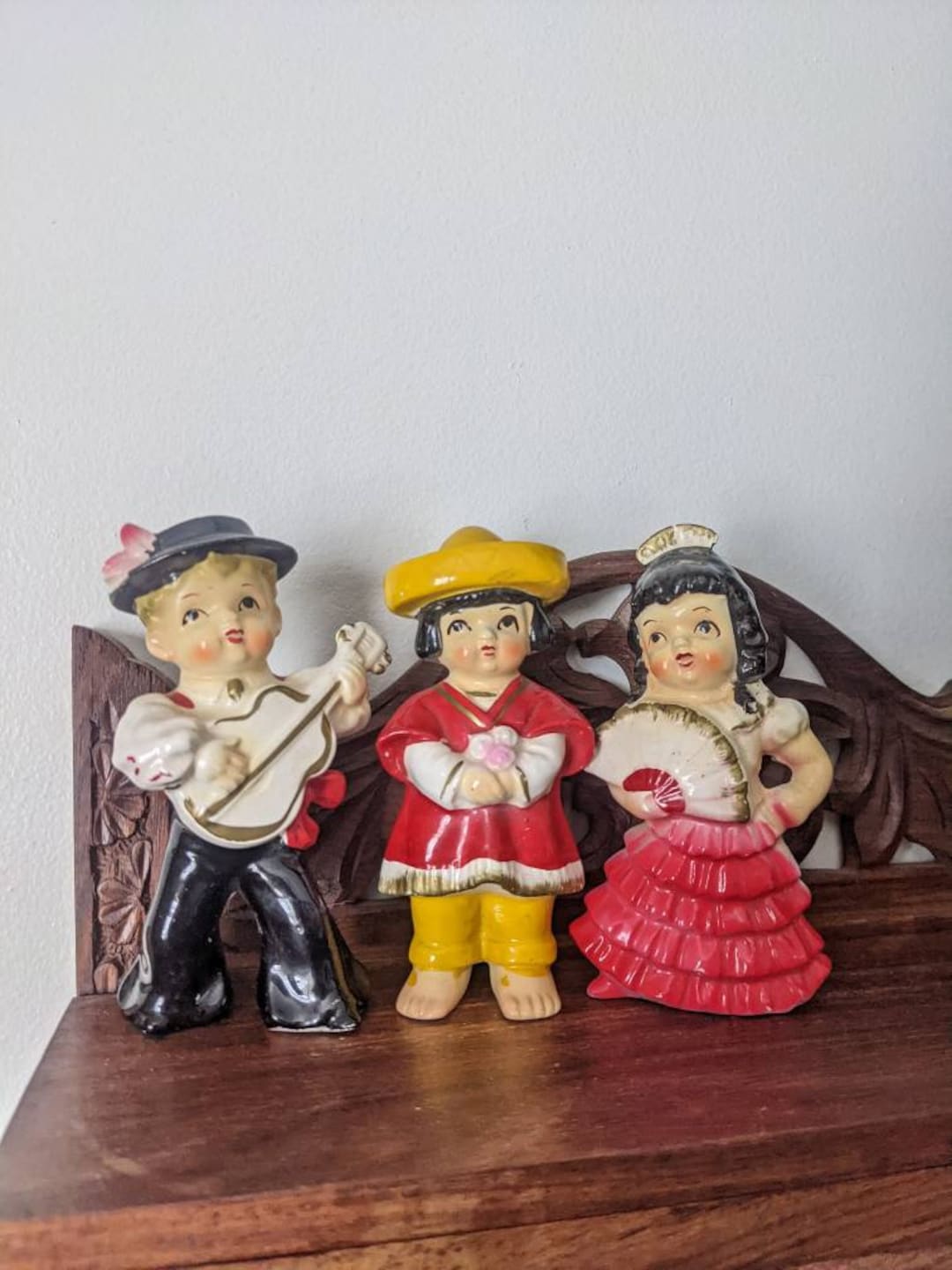 Rare Figurines Japan Figurines Spanish Dancer Spanish Music Players