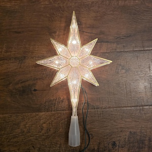 Clear Atomic Tree Star Mid-century Modern Tree Star Plastic Christmas ...