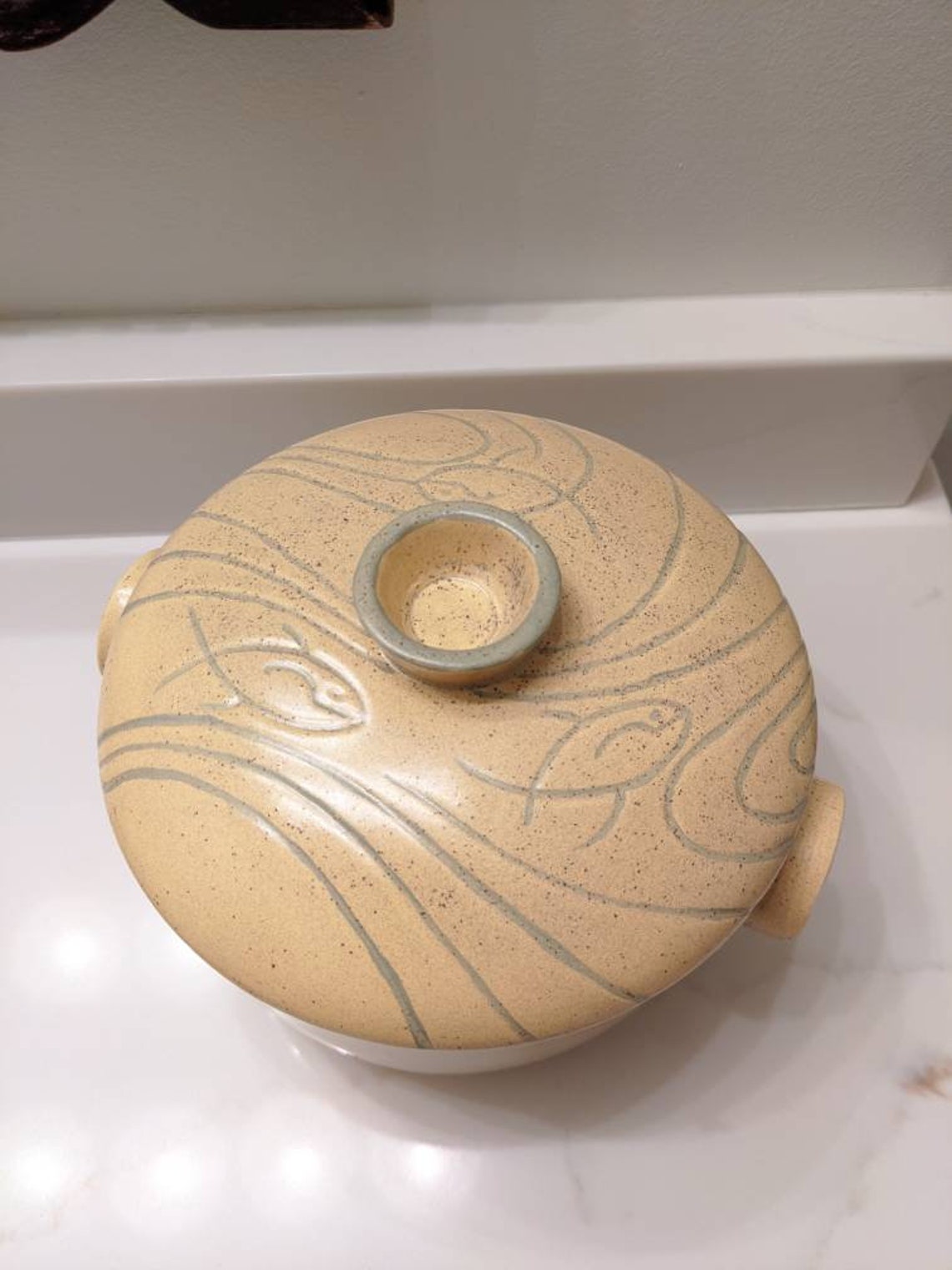 Roselane Pottery Ceramic Dish Mid Century Modern Kitchen Decor Etsy