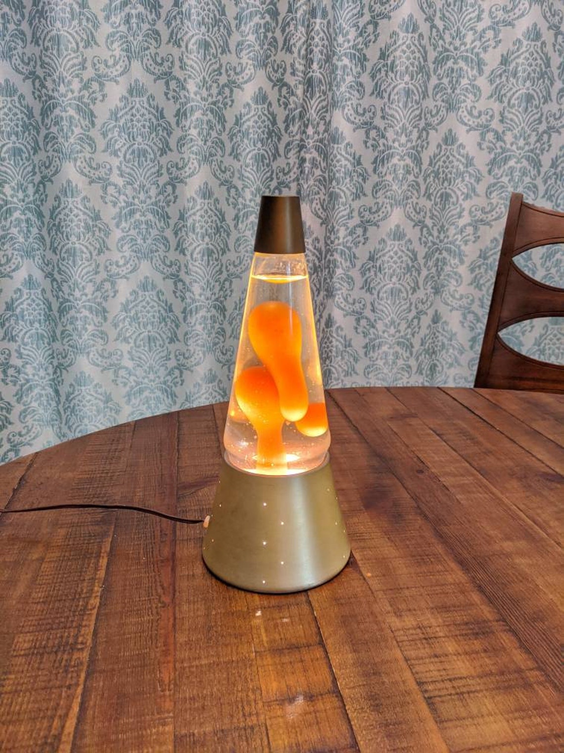 Atomic Lava Lamp Gold Lava Lamp Original Lava Lamp Retro Etsy