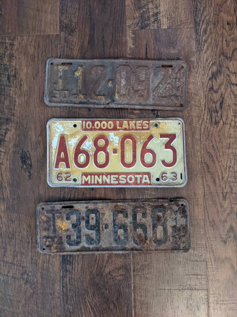 Minnesota License Plates Collectible License Plates 1930 1934 1962