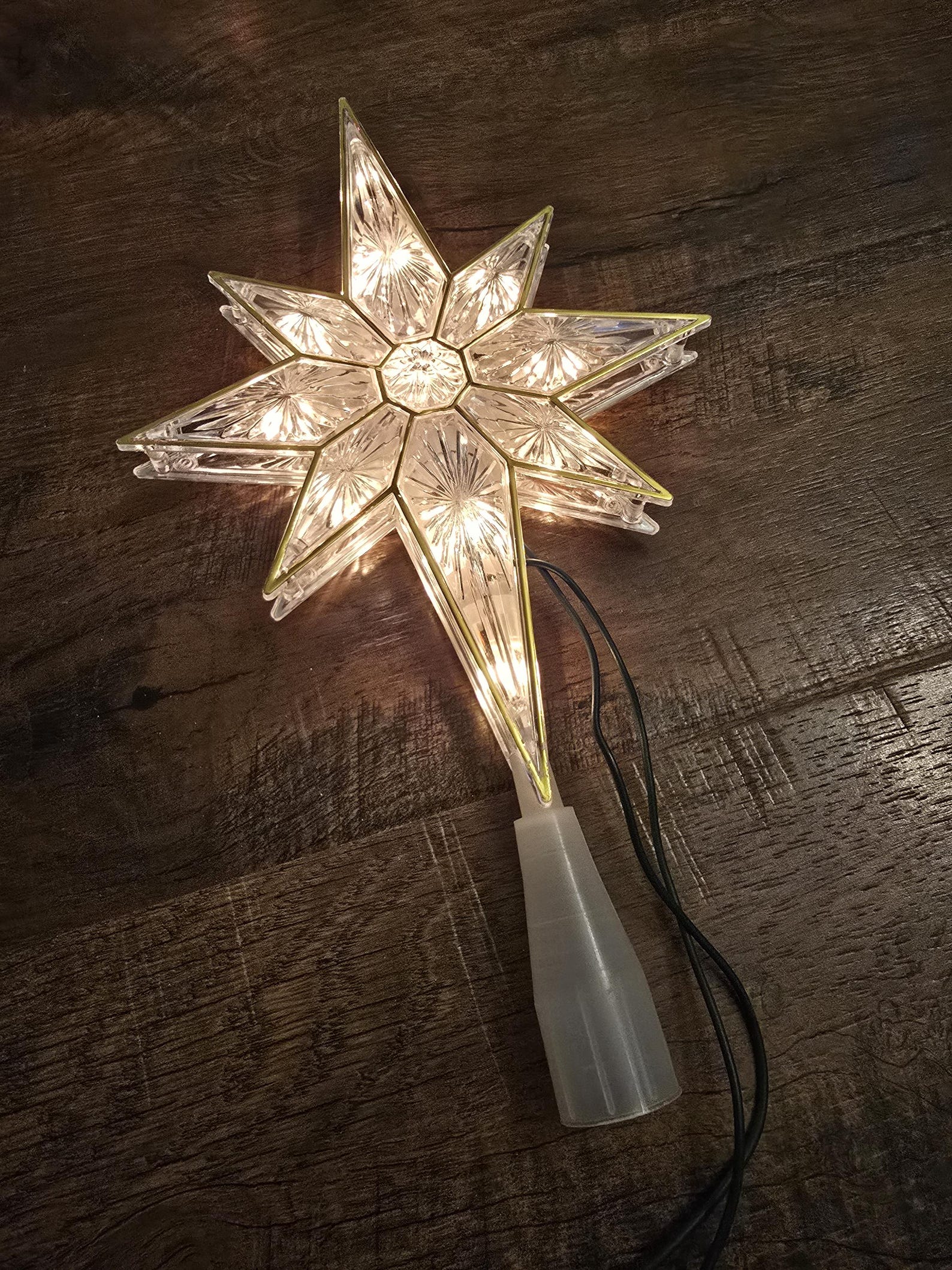 Clear Atomic Tree Star Mid-century Modern Tree Star Plastic Christmas ...