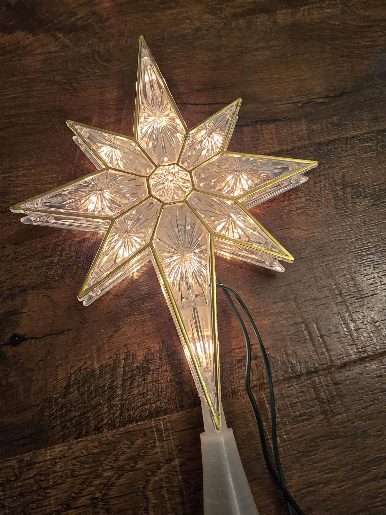 Clear Atomic Tree Star Mid-century Modern Tree Star Plastic Christmas ...