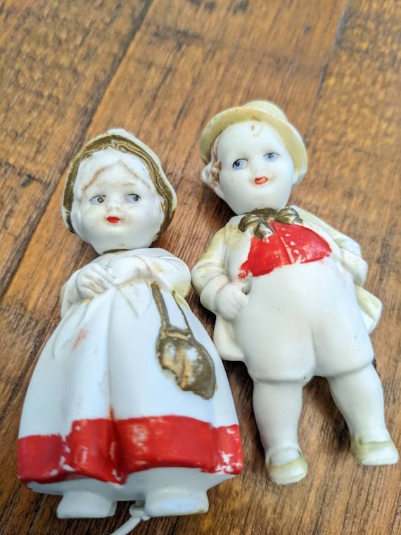 * vintage doll ୨୧ * 陶器製 愛らしい 男の子の フィギュア Antique Reproduction E10J Jumeau Bebe Bisque Doll 20