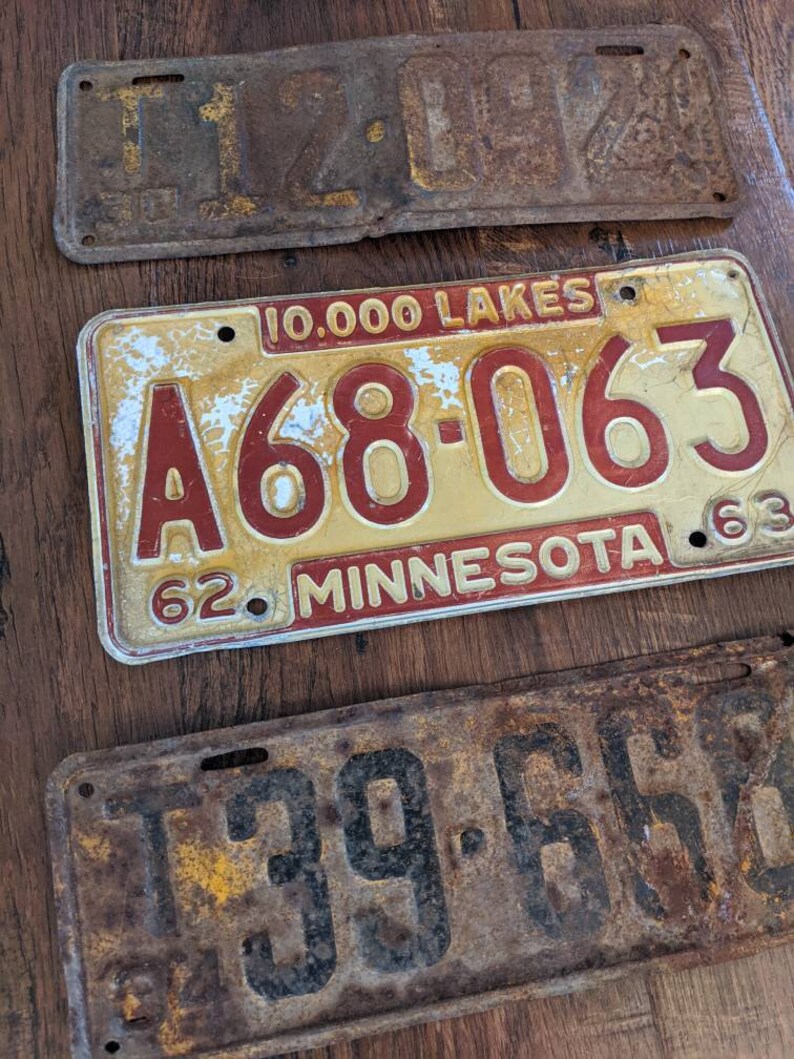 Minnesota License Plates Collectible License Plates 1930 1934 Etsy
