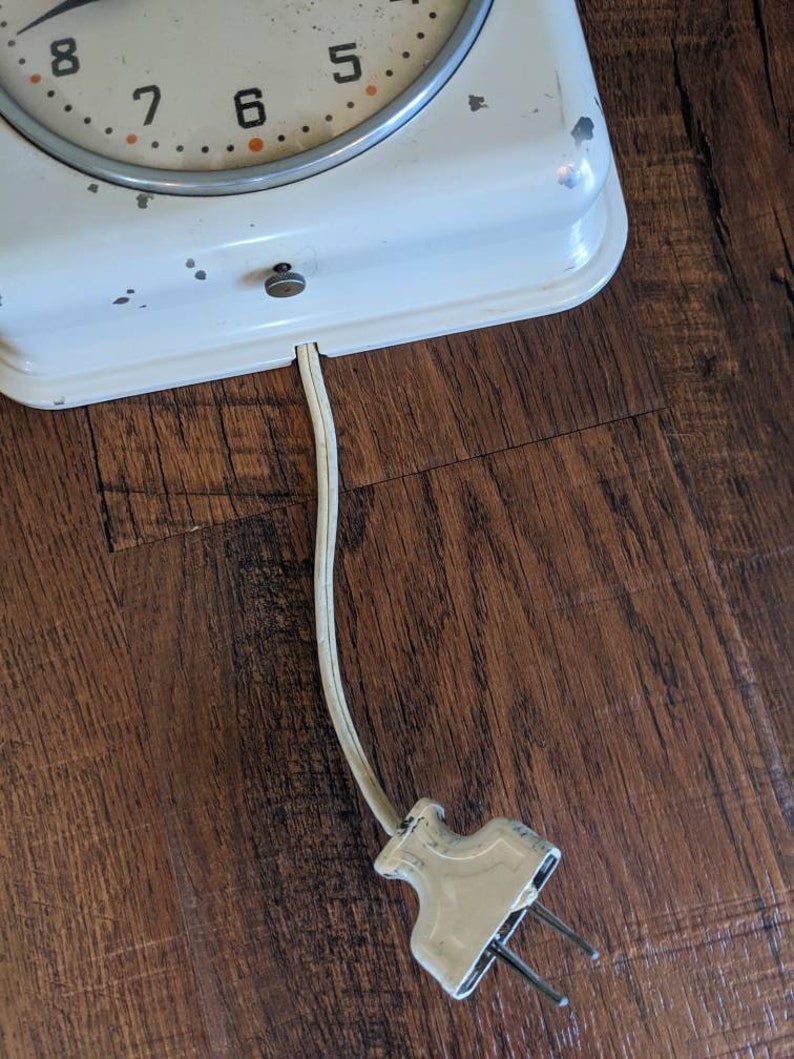 General Electric Wall Clock Plug In Clock Hanging Clock Square Etsy