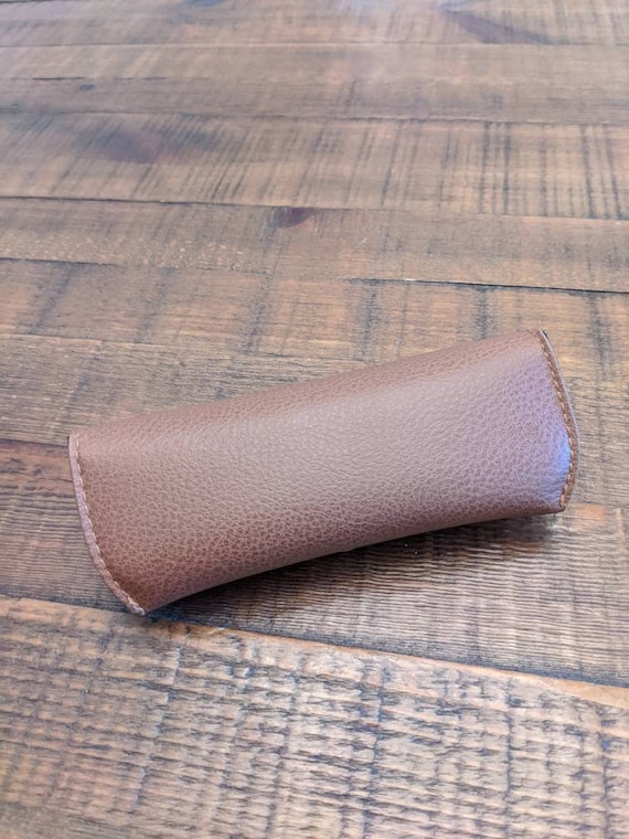 Leather Ray-Ban Glasses Case Brown Leather Case N… - image 4