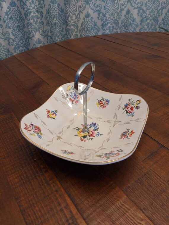 Princess Midwinter Stylecraft England Ring Dish Candy Dish Floral Jewelry Dish Kitschy Storage Femine Dish Rose Dish Ceramic Ring Dish