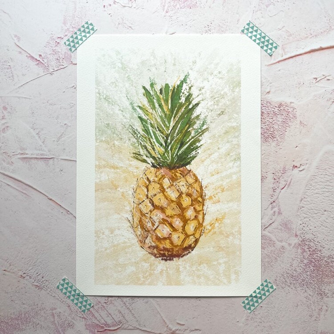 Lucky Pineapple art print for fertility / ivf 'Pineapple Etsy