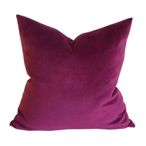 Orchid Velvet Pillow Cover, Magenta Velvet Decorative Pillow Cover, Magenta Throw Pillow, Viva Magenta